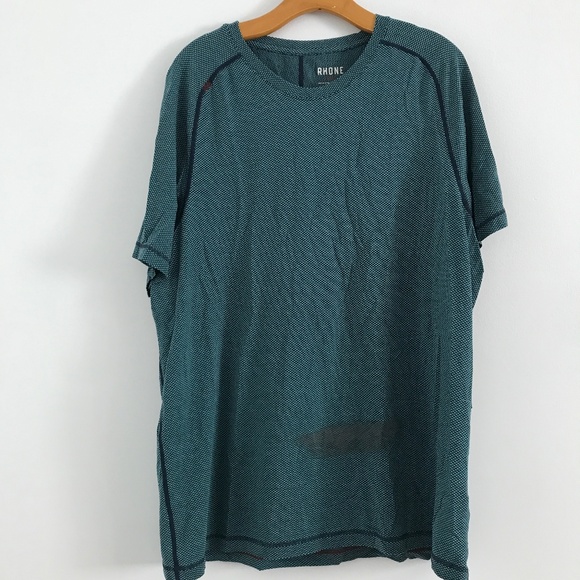 Rhone Green Short Sleeve T Shirt Mens 2XL - Picture 1 of 10